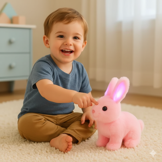 Leuchthase Kuscheltier | Leuchtender Plüsch-Hase zum Liebhaben