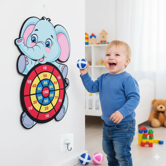 Klettball Wurfspiel für Kinder | Sicher & Weich | Pädagogisches Lernspielzeug | Fördert Koordination & Konzentration