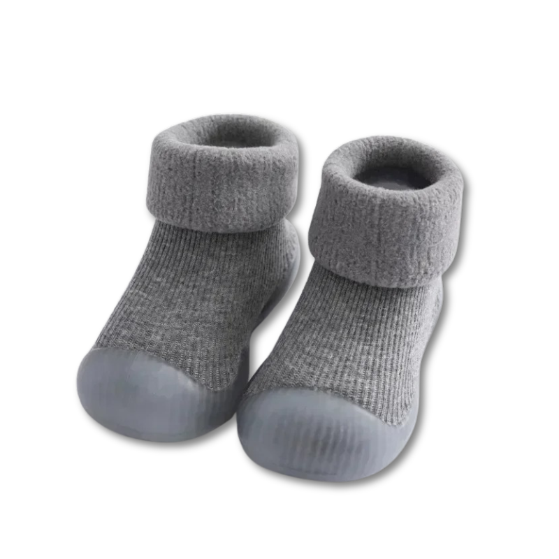 Strick-Babyschuhe Wollies | Ultraweiche Komfort Socken mit flexibler Sohle | Atmungsaktiv & Sanft zur Haut