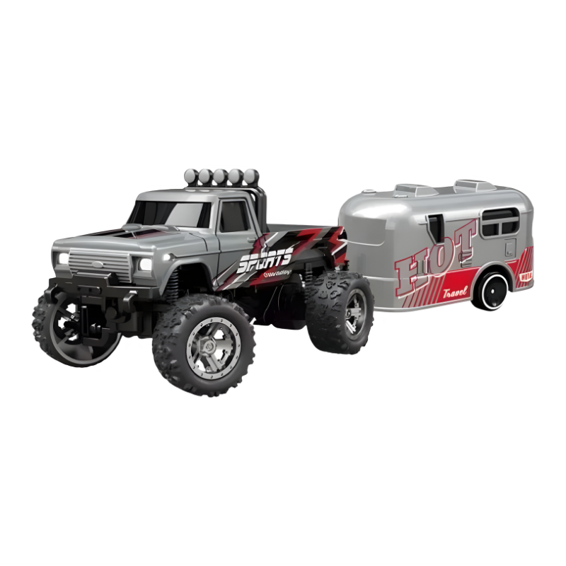 Mini RC Monstertruck: Metall-Chassis, High-Speed, LED-Licht – Ultrakompakt & Präzise Steuerung
