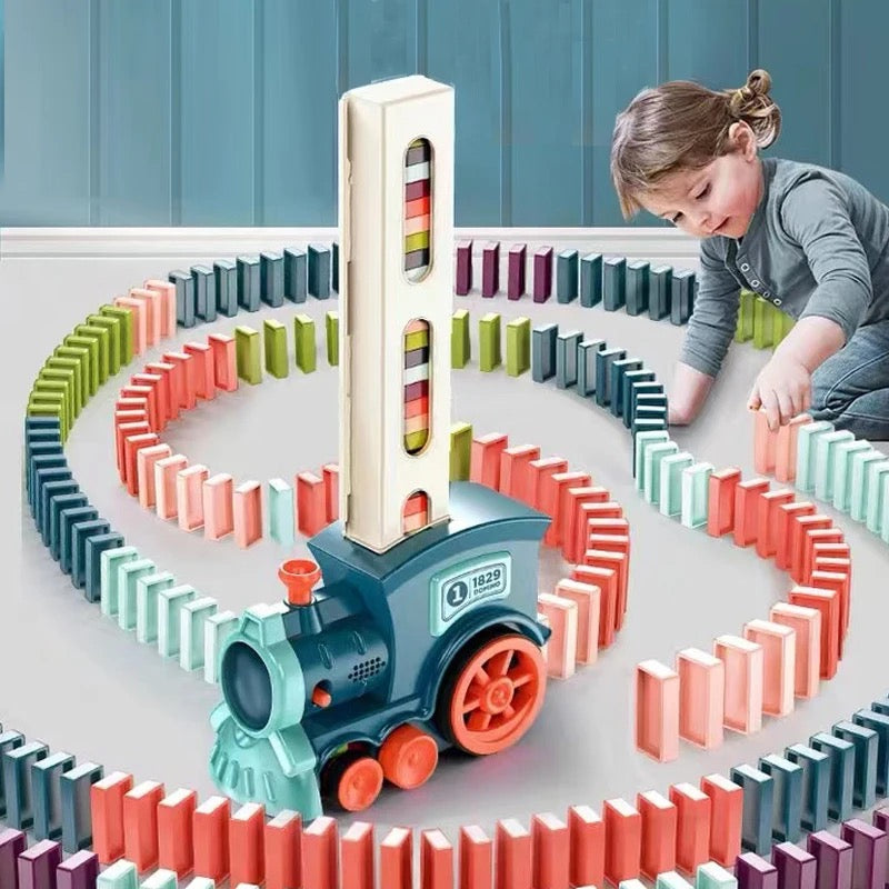 Domino Train – Lustiges Aufstellspiel mit Domino-Effekt für Kinder