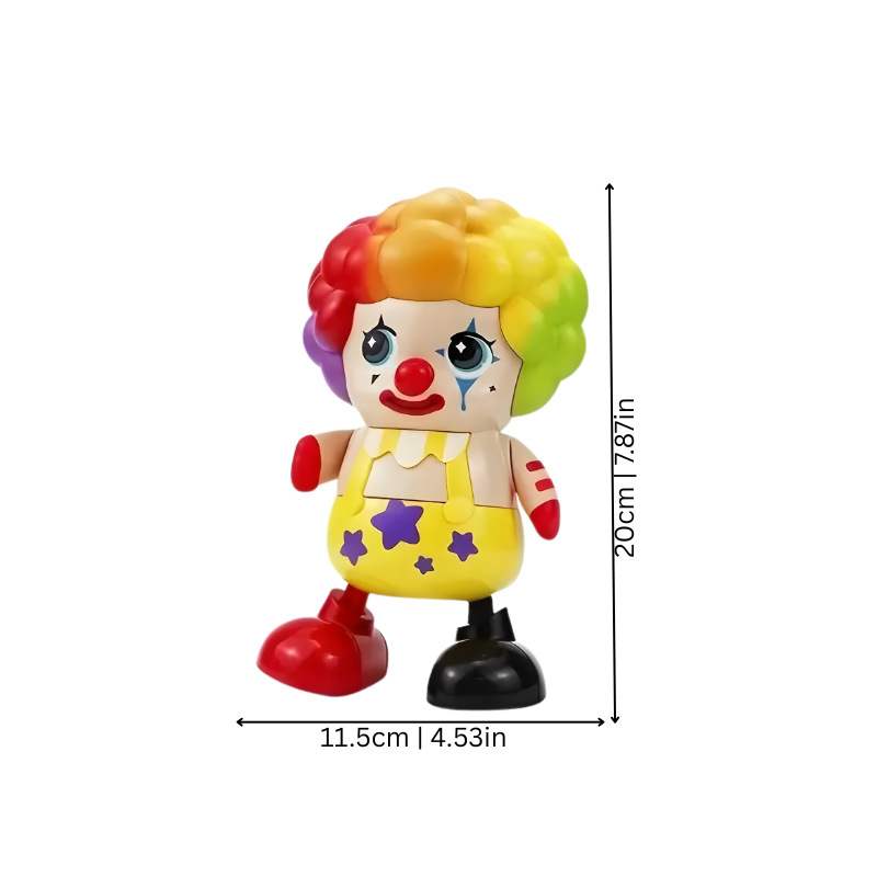 Tanzendes Clownspielzeug mit Musik & Licht – interaktives Babyspielzeug zur Förderung von Bewegung und Koordination