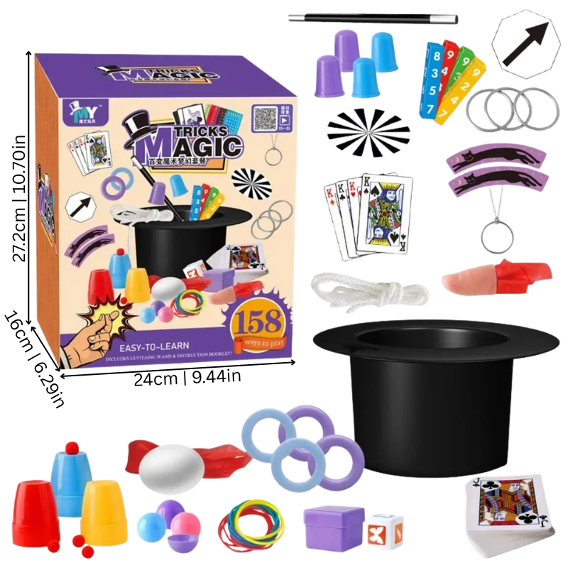 Zauberset für Kinder – lerne magische Tricks & überrasche mit echten Illusionen
