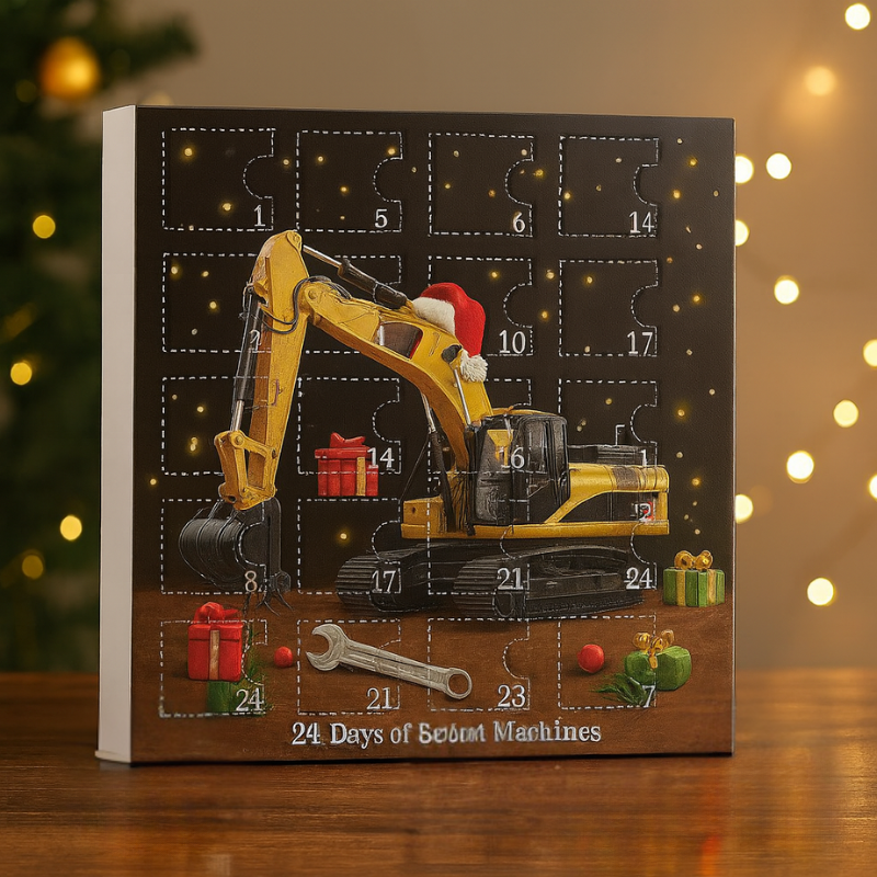 Adventskalender mit Baustellenfahrzeugen – 24 Tage voller Bagger, Lkw und kreativer Spielideen