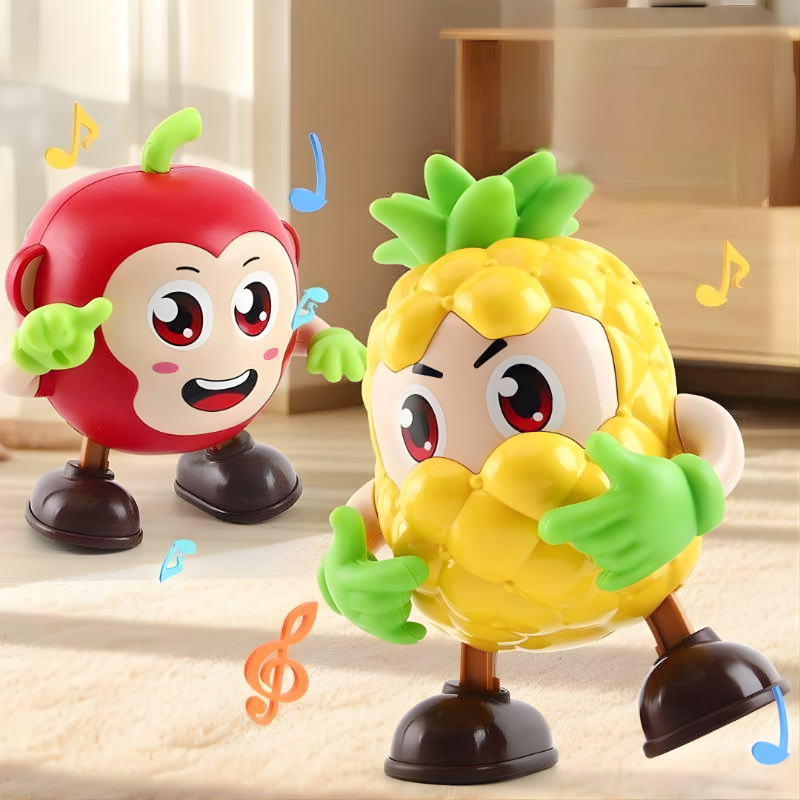 Musikalisches Tanzspielzeug in Obstform – interaktive Figuren mit Licht & Bewegung