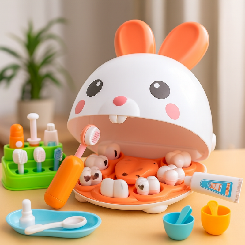 Zahnarzt-Set für Kinder | Spielerisch Zähne putzen lernen & Angstfrei zum Zahnarzt