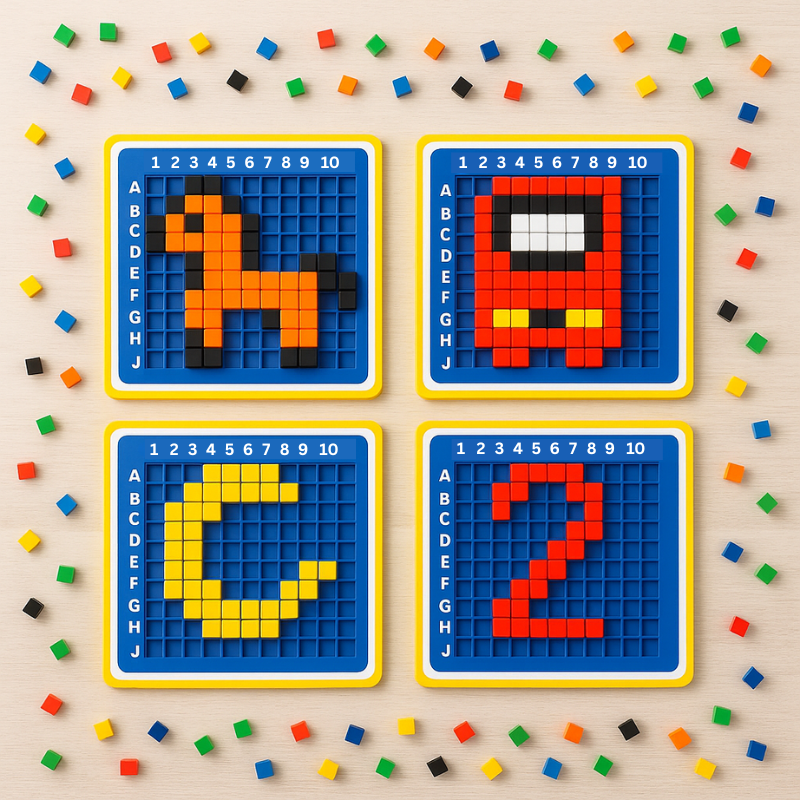 Mosaik-Puzzle-Spiel für Kinder – fördert Kreativität, Logik & Feinmotorik