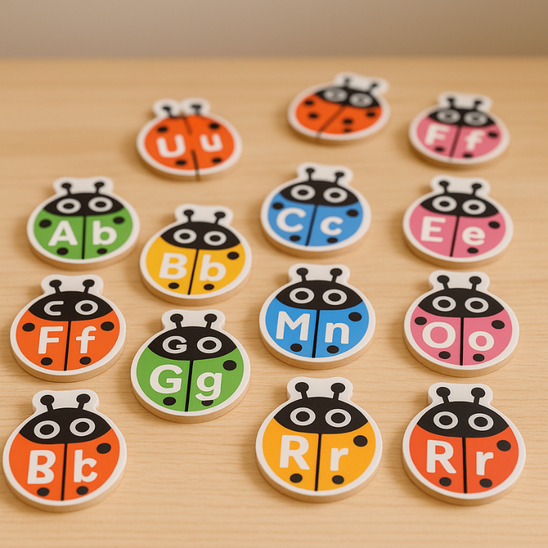 Montessori Alphabet Puzzle für Kinder – Spielerisches Lernen mit Buchstaben & Formen