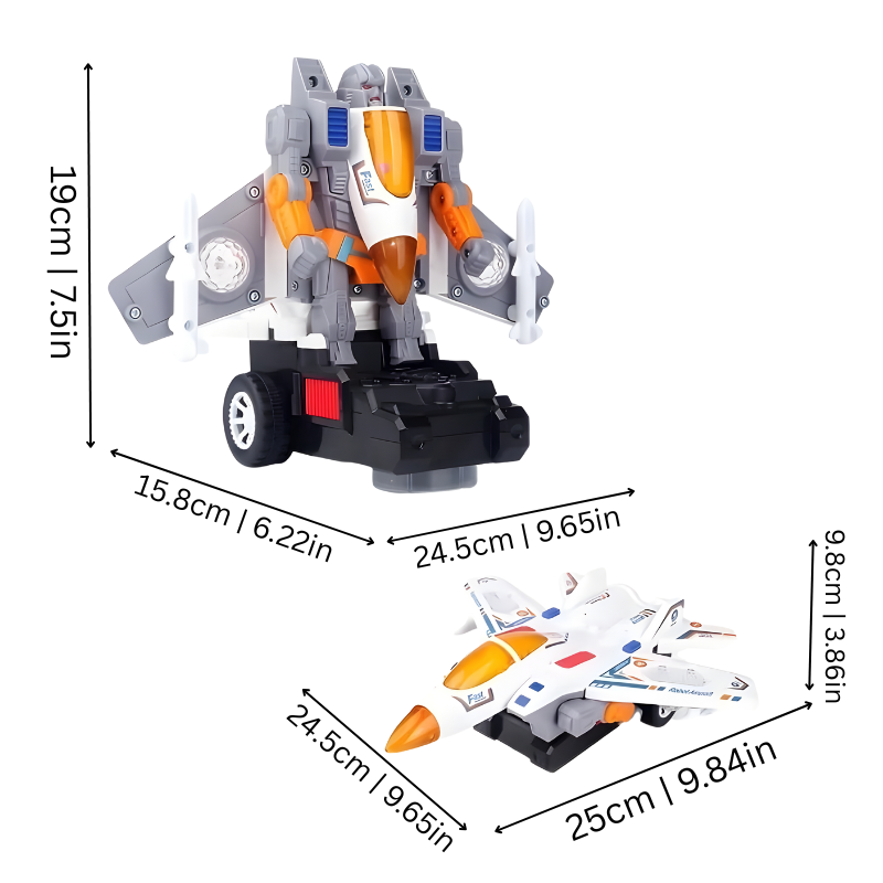 Leuchtendes Flugzeugspielzeug mit Sound & Bewegung – Kinder Spielzeug mit Bump & Go Funktion, Licht & Musik