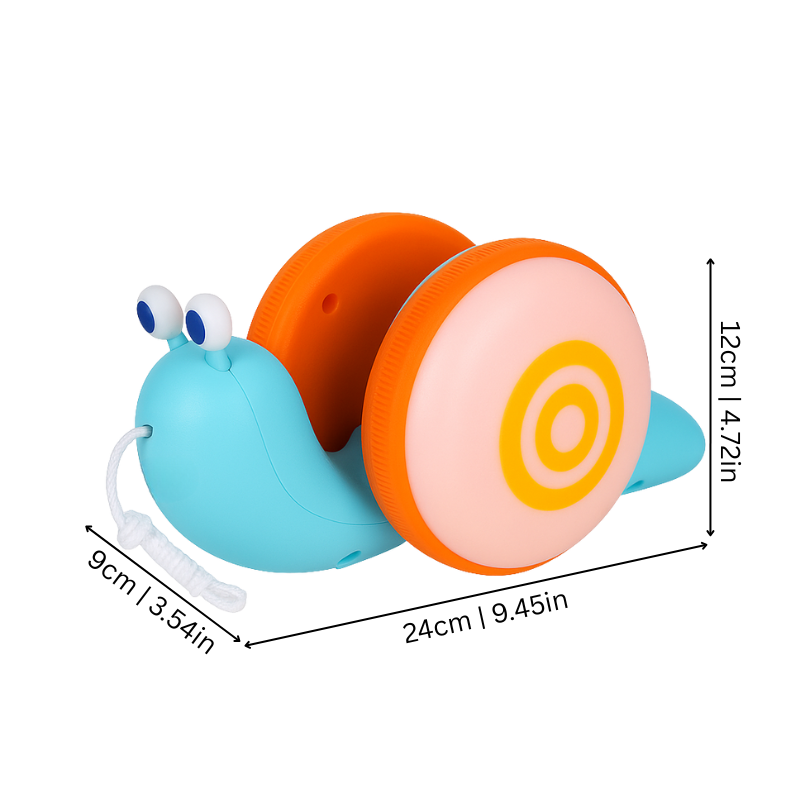 Interaktives Laufspielzeug Schnecke mit Licht & Musik – fördert erste Schritte, Gleichgewicht & Koordination