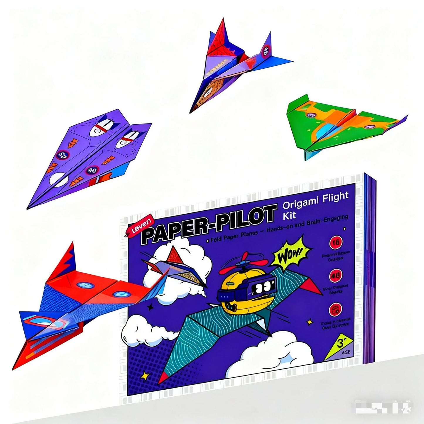 Fold It. Fly It. Love It ✈️  Origami Paper Plane Kit – Creative Folding & Flying Fun for Kids