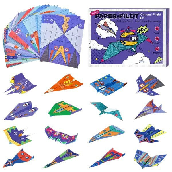 Fold It. Fly It. Love It ✈️  Origami Paper Plane Kit – Creative Folding & Flying Fun for Kids