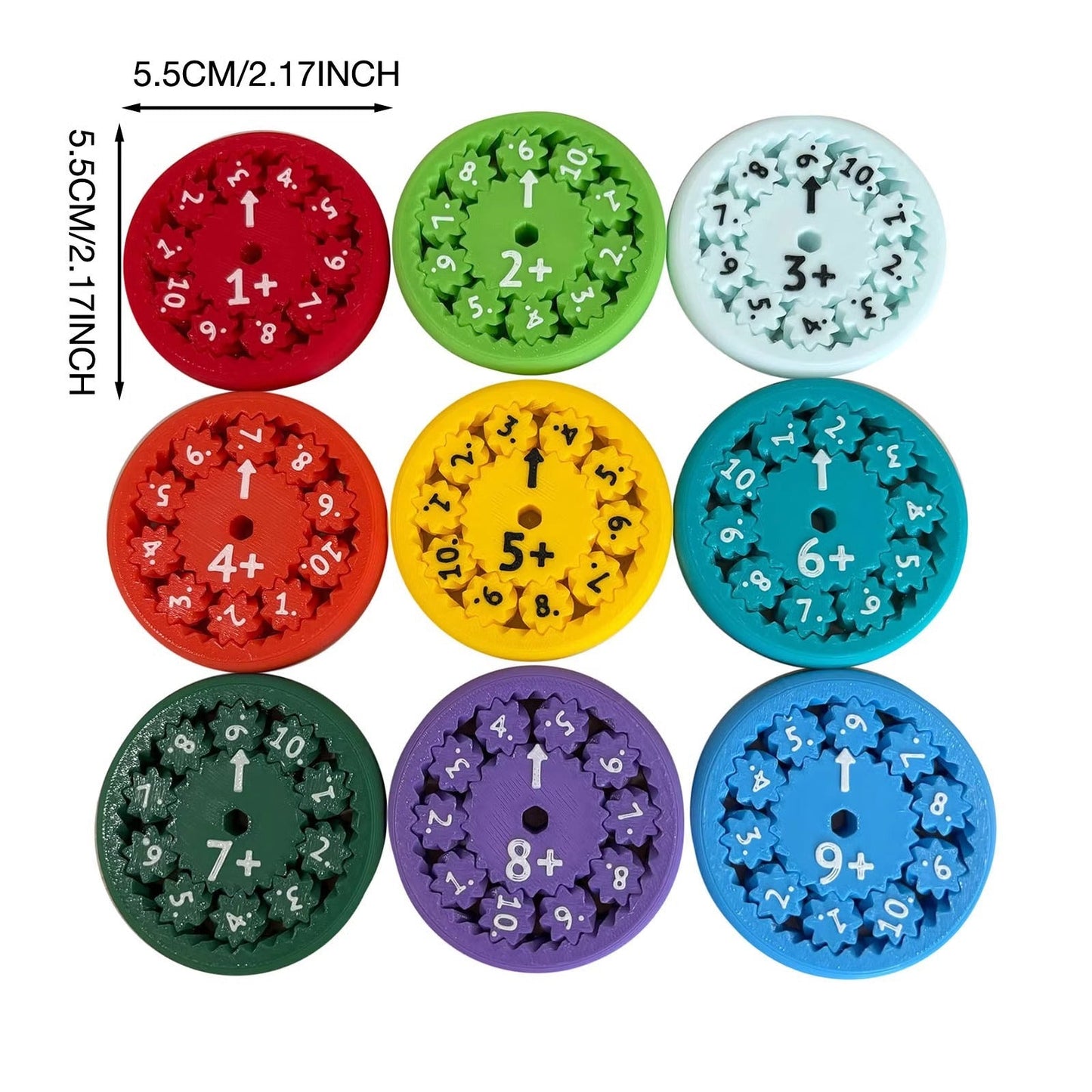 Rechen Fidget Spinner – Mathe Lernspielzeug für Kinder, Schule & Zuhause zur Konzentration & Spaß am Lernen