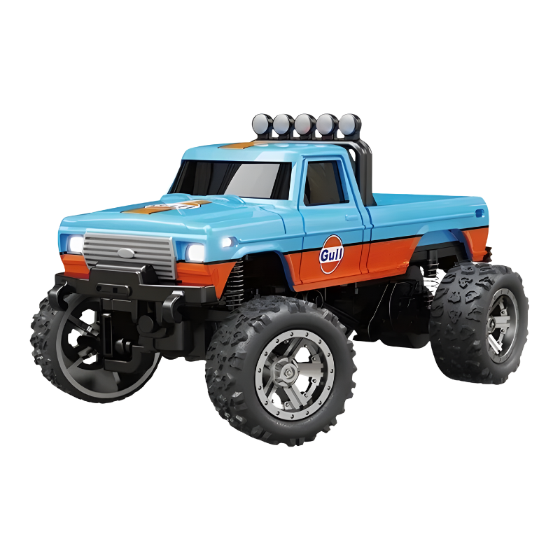 Mini RC Monstertruck: Metall-Chassis, High-Speed, LED-Licht – Ultrakompakt & Präzise Steuerung