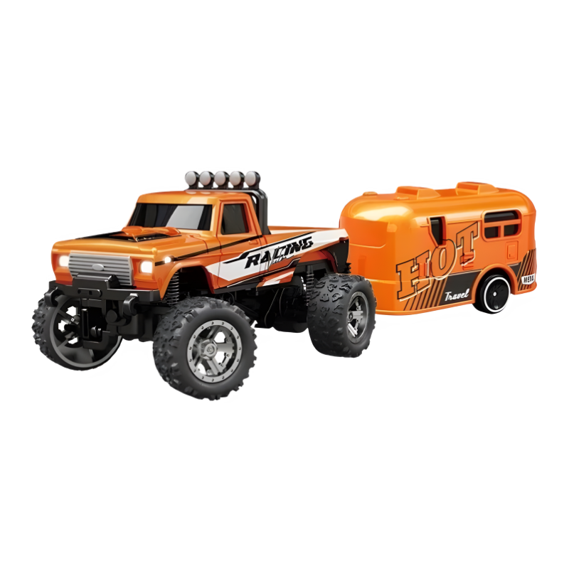 Mini RC Monstertruck: Metall-Chassis, High-Speed, LED-Licht – Ultrakompakt & Präzise Steuerung