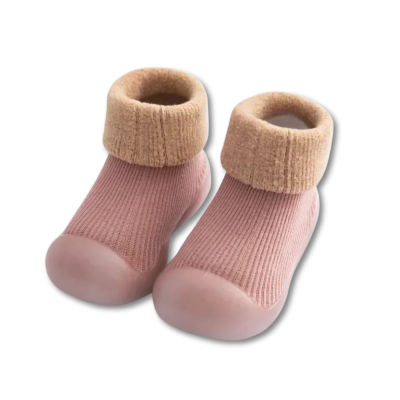 Strick-Babyschuhe Wollies | Ultraweiche Komfort Socken mit flexibler Sohle | Atmungsaktiv & Sanft zur Haut