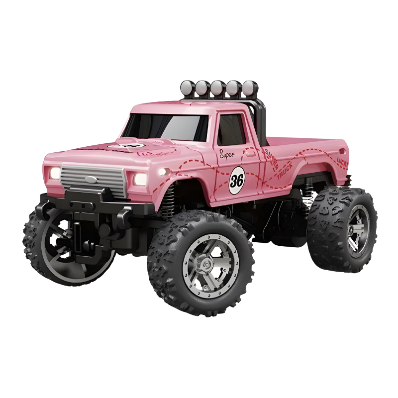 Mini RC Monstertruck: Metall-Chassis, High-Speed, LED-Licht – Ultrakompakt & Präzise Steuerung