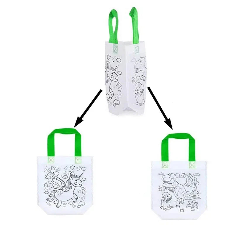 Kinder Bastel und Mal Taschen Set mit Stiften