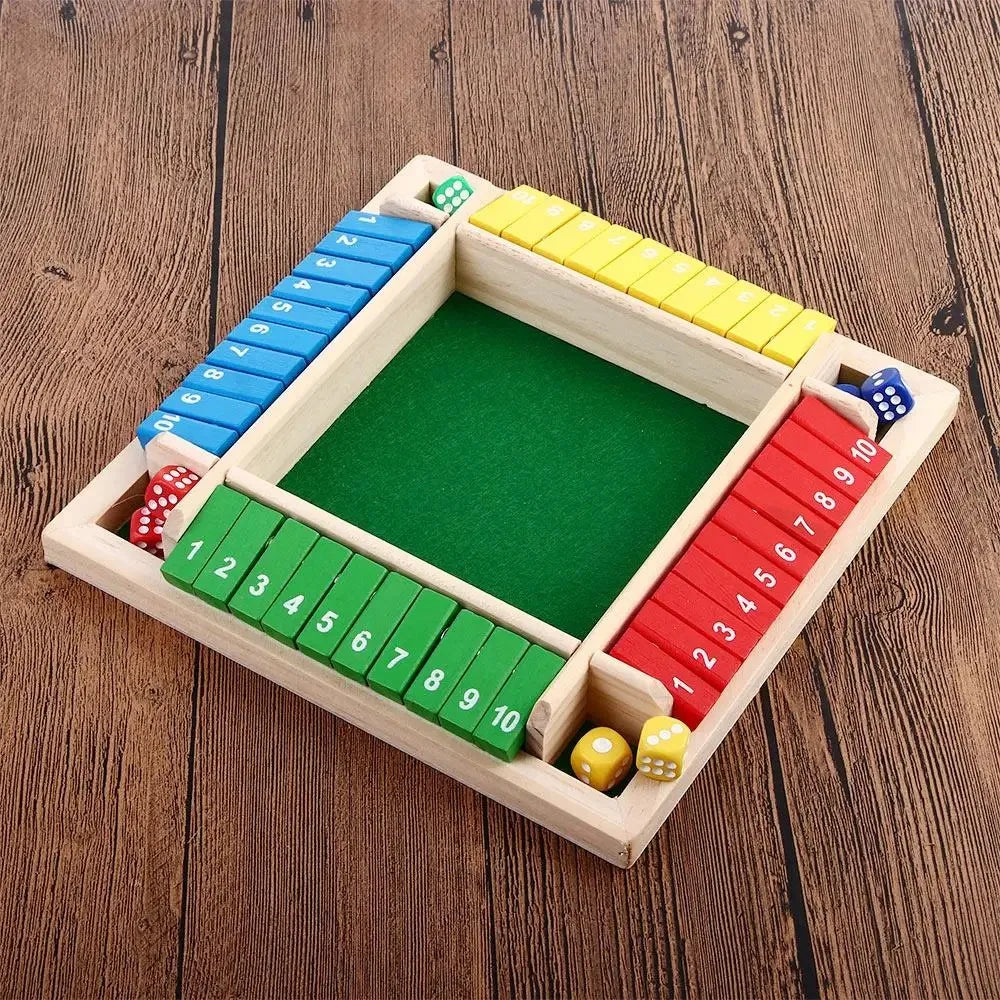 Classic Shut The Box Dice Game – Fun Family & Travel Game for 2–4 Players