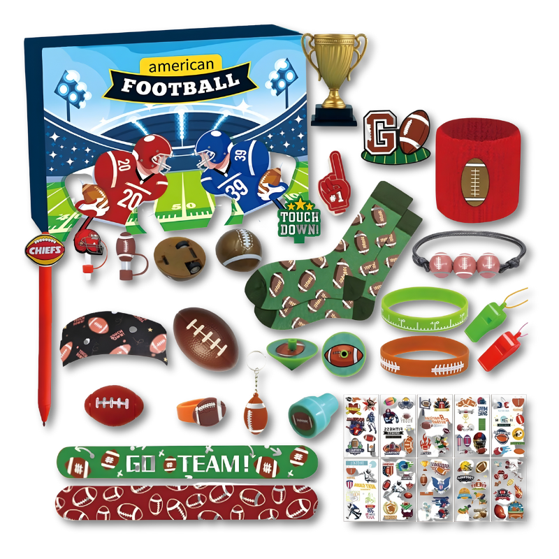 American Football Adventskalender für Kinder – 24 Tage voller Spiel, Spaß & Überraschungen