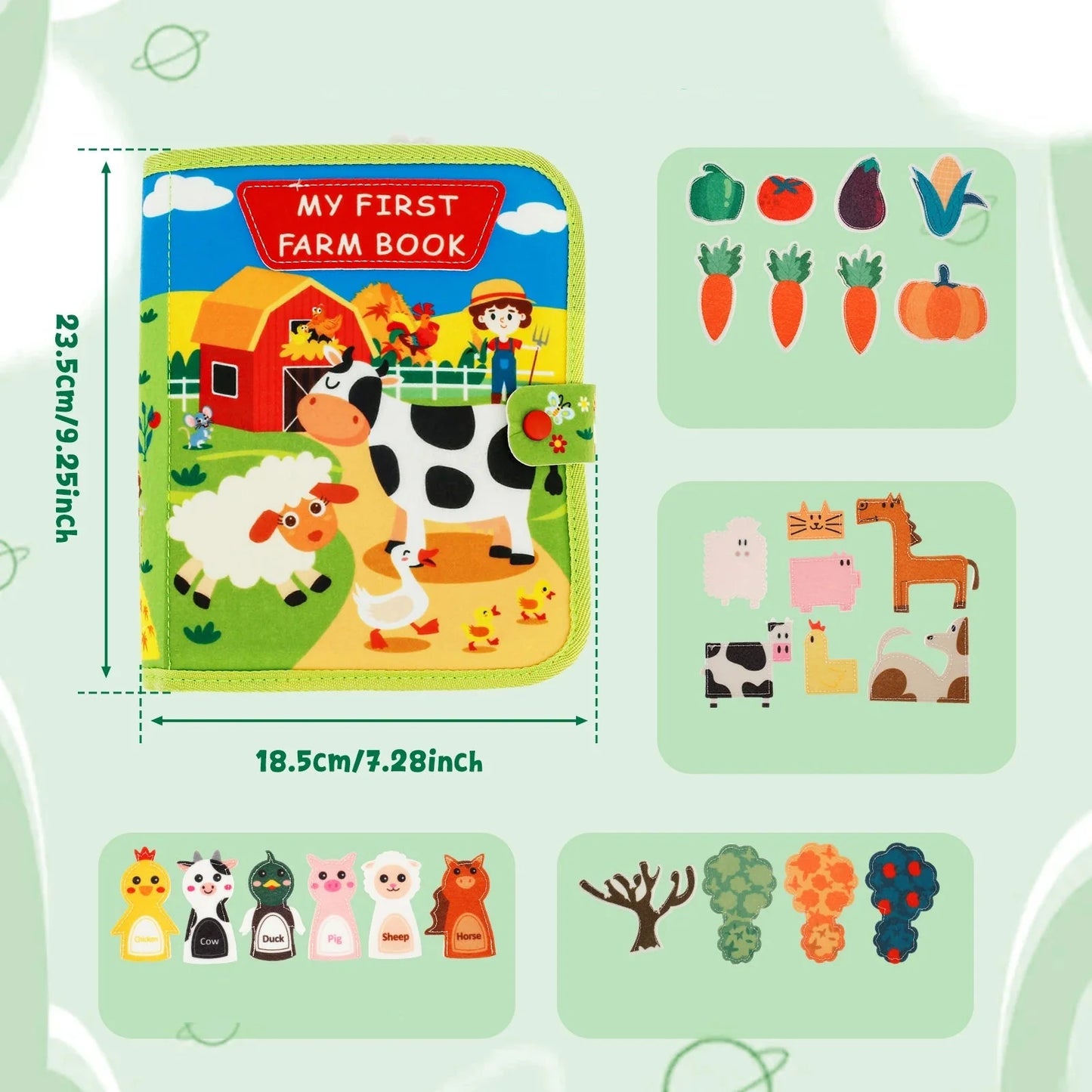 Farm Geschichten Montessori Buch – Spielerisches Lernen mit Tieren & Alltag