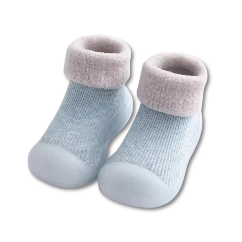 Strick-Babyschuhe Wollies | Ultraweiche Komfort Socken mit flexibler Sohle | Atmungsaktiv & Sanft zur Haut