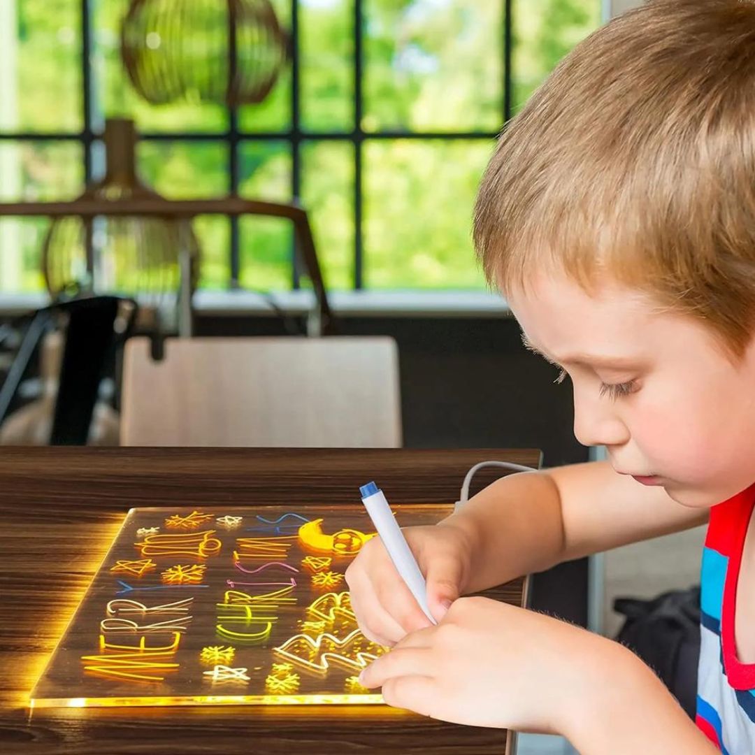 LED Zeichenbrett für Kinder – Leuchtende Maltafel zum Zeichnen & Lernen
