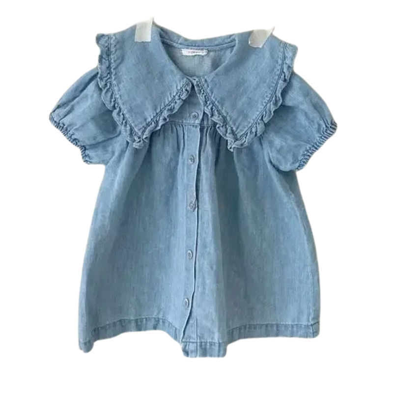 Blaubeer Rüschenkleid