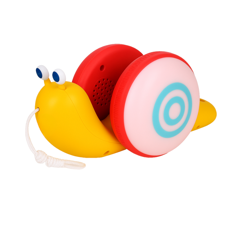 Interaktives Laufspielzeug Schnecke mit Licht & Musik – fördert erste Schritte, Gleichgewicht & Koordination