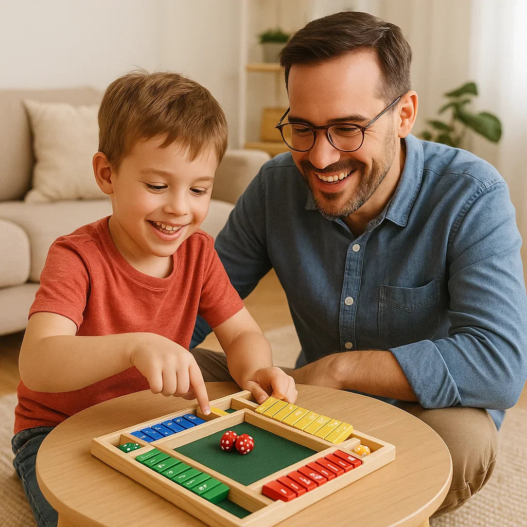 Classic Shut The Box Dice Game – Fun Family & Travel Game for 2–4 Players