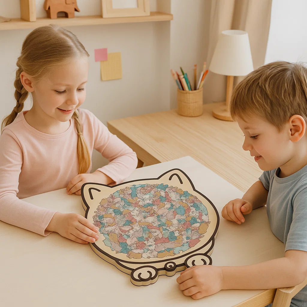 Wooden Cat Puzzle – Relaxing & Beautiful Jigsaw for Cat Lovers