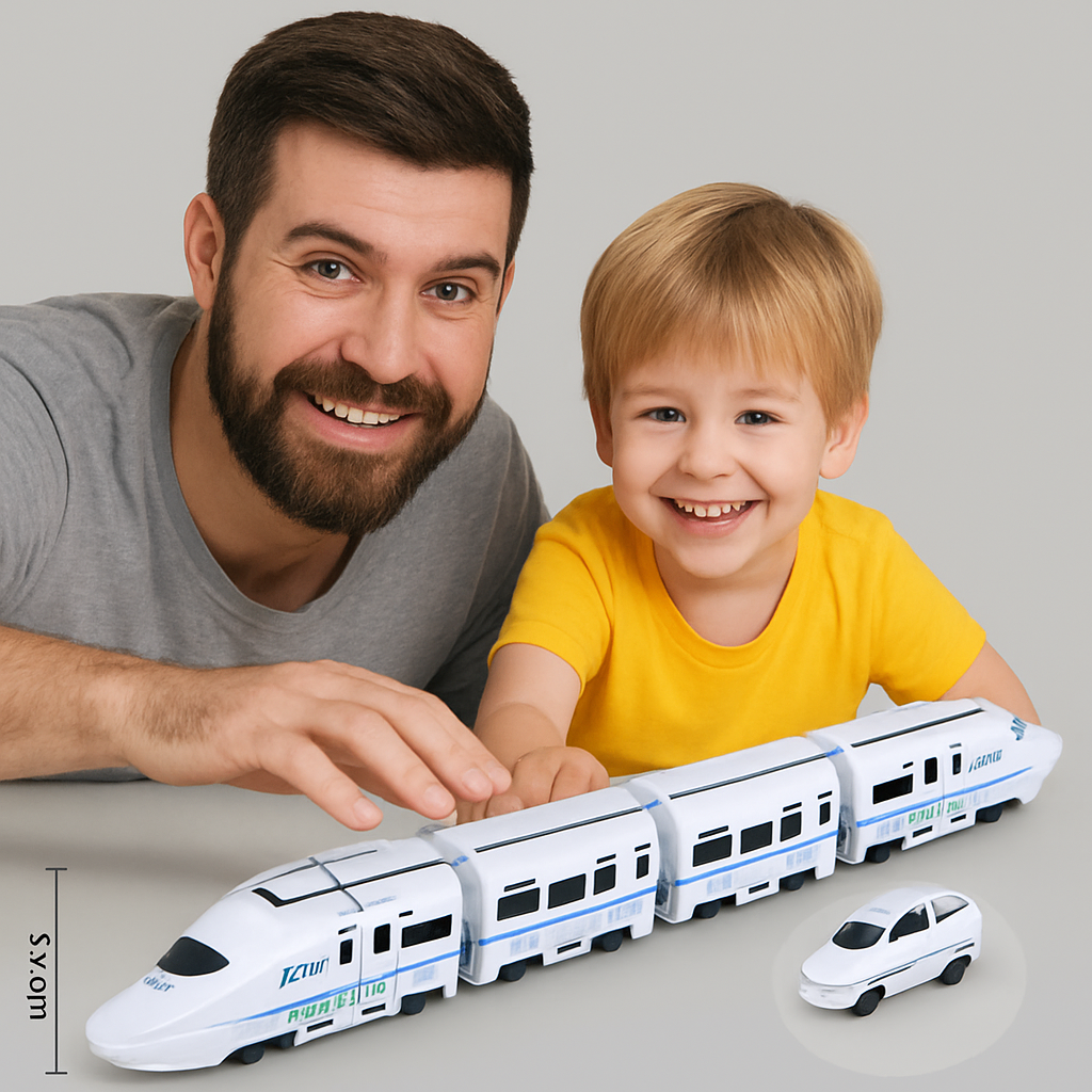 Harmoniezug Elektrische Eisenbahn – Kinder Spielzeugzug für Fantasie, Geschicklichkeit & Familienspaß
