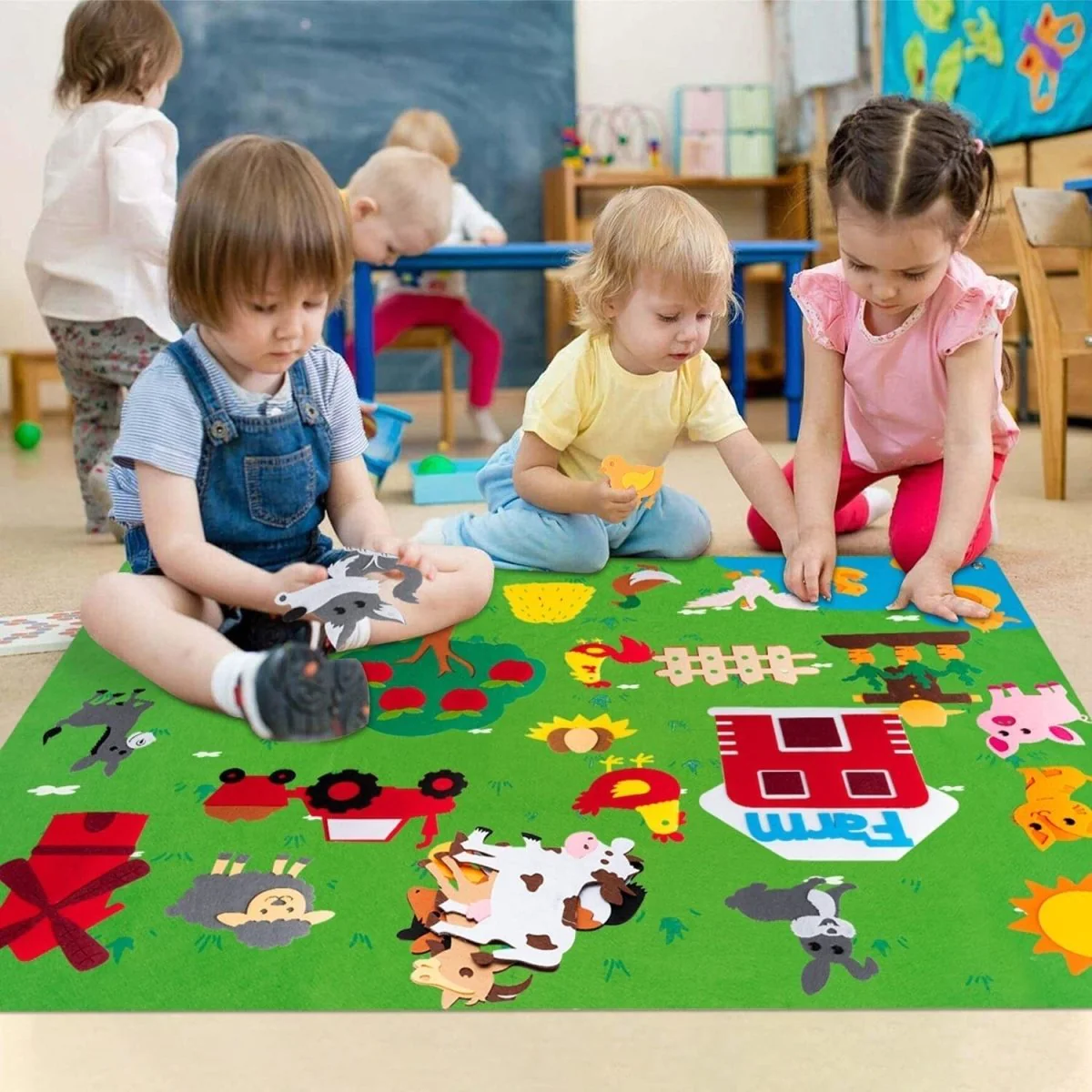 Filz Spielset Montessori – Interaktive Lernwelten zum Spielen & Entdecken