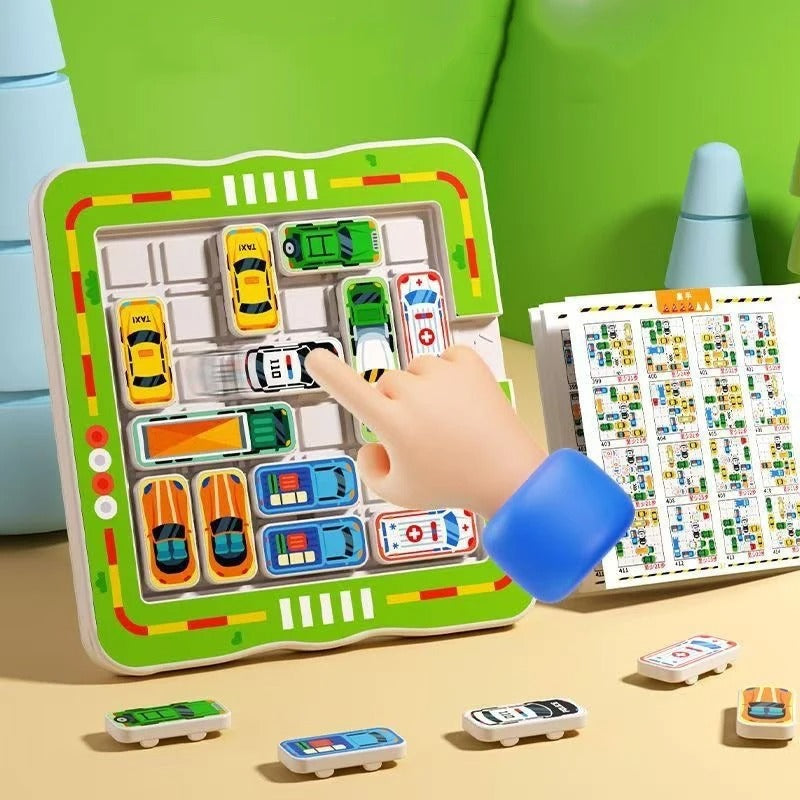 Logisches Denken - Auto Parkplatz Rätsel Spielzeug für Kinder