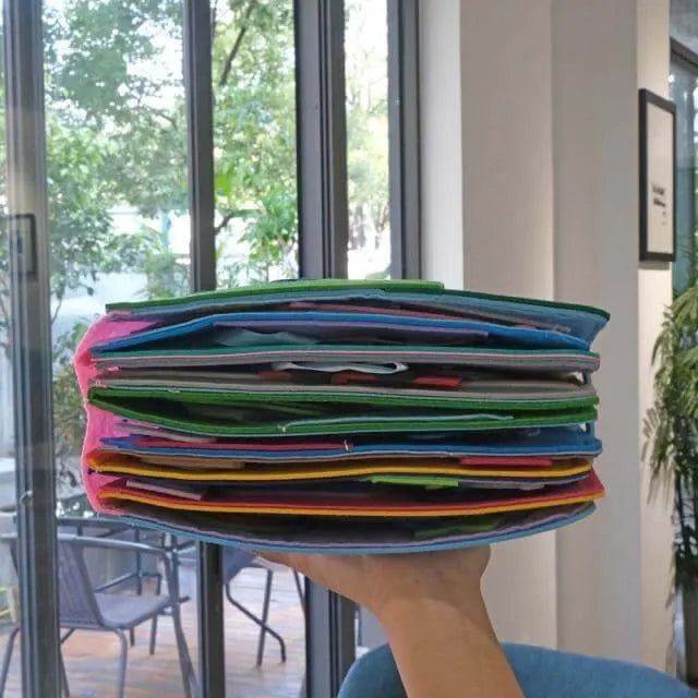 Montessori FilzBuch | Feinmotorik & Kognitive Skills