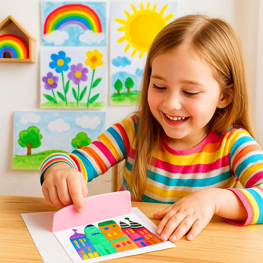 Kreatives Regenbogen Farben Schmierkunst Set