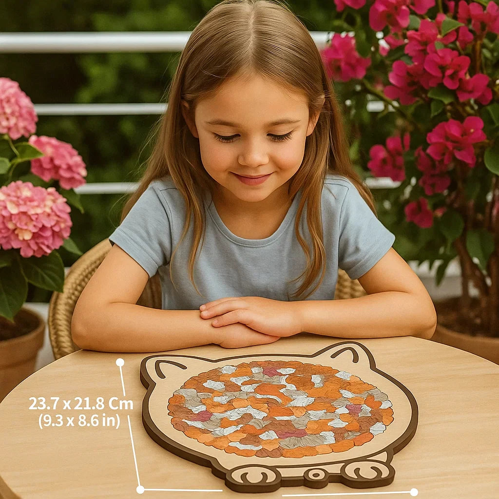 Wooden Cat Puzzle – Relaxing & Beautiful Jigsaw for Cat Lovers