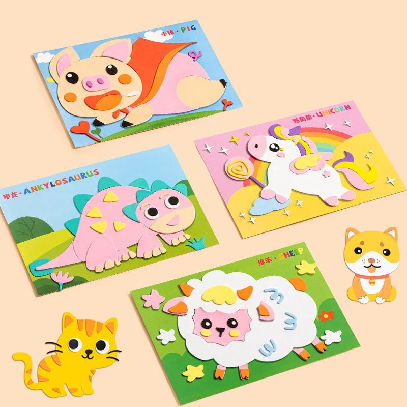 Kreatives Sticker Bastel Set für Kinder