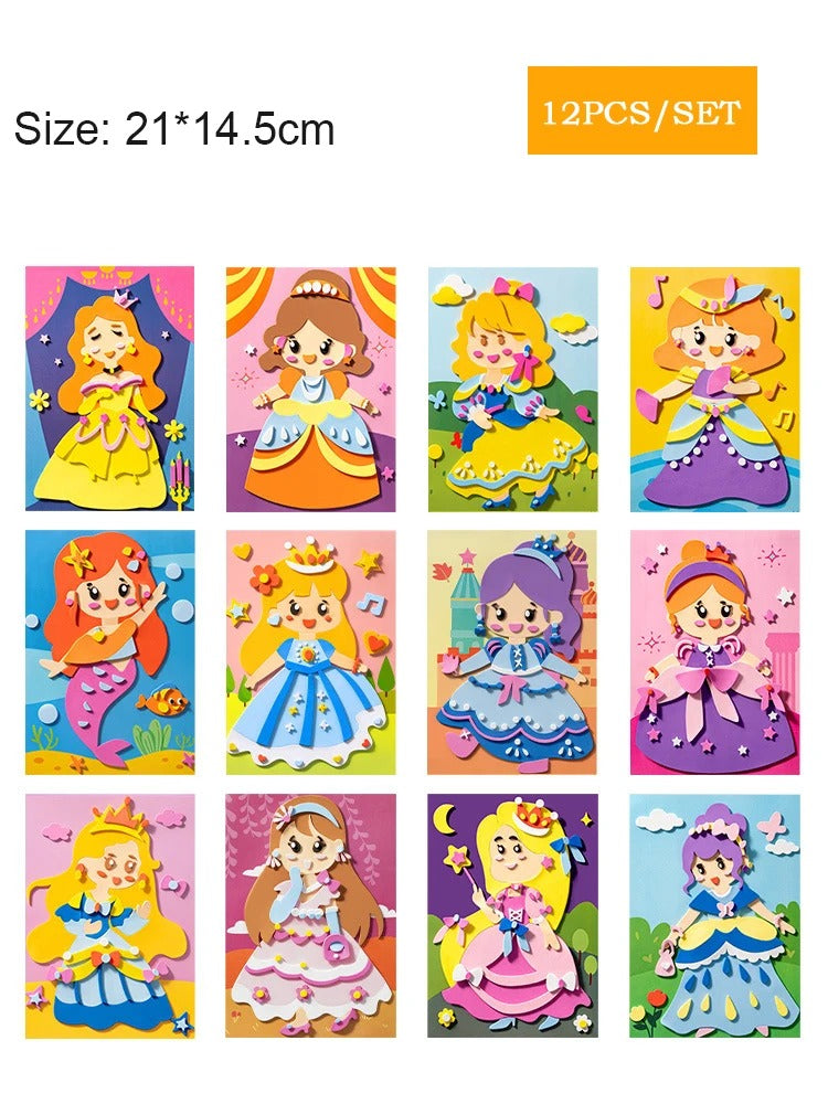 Kreatives Sticker Bastel Set für Kinder