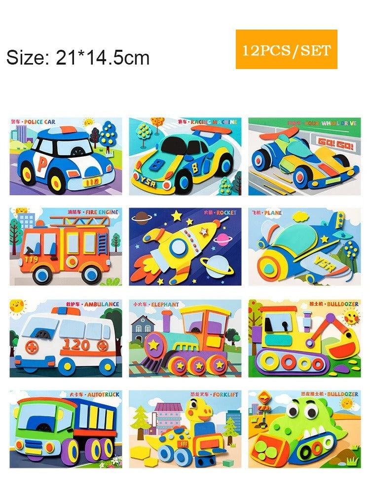 Kreatives Sticker Bastel Set für Kinder