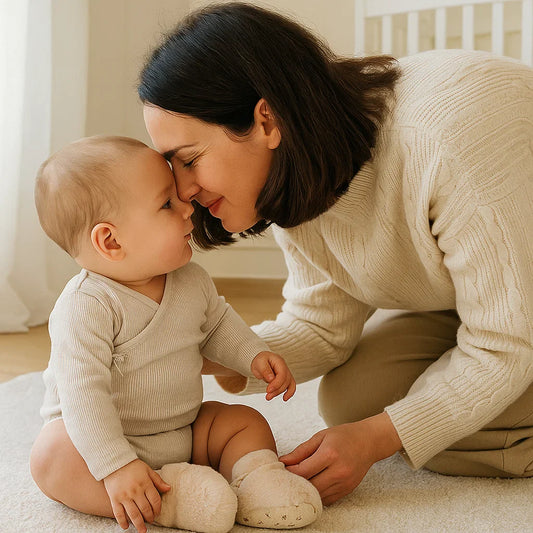 Flauschige Sockenschuhe für Babys