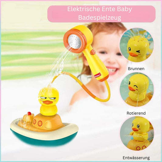 Badespielzeug Ente mit Fontäne & Duschkopf – Interaktiver Wasserspaß